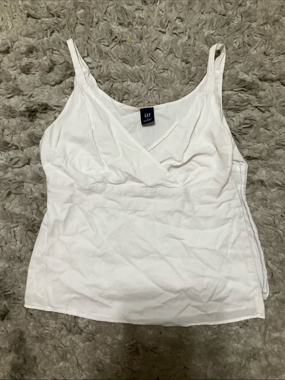 GAP White Wrap-Front Camisole